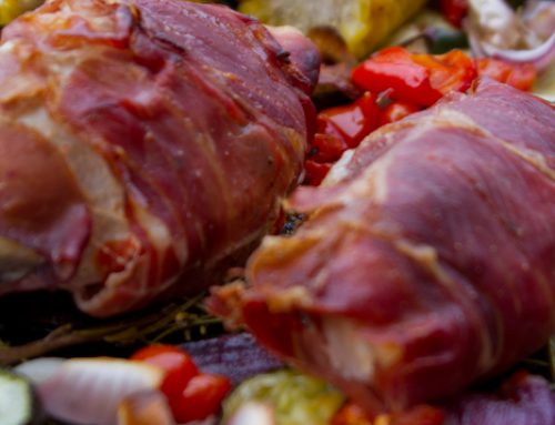 Chicken wrapped in Parma Ham
